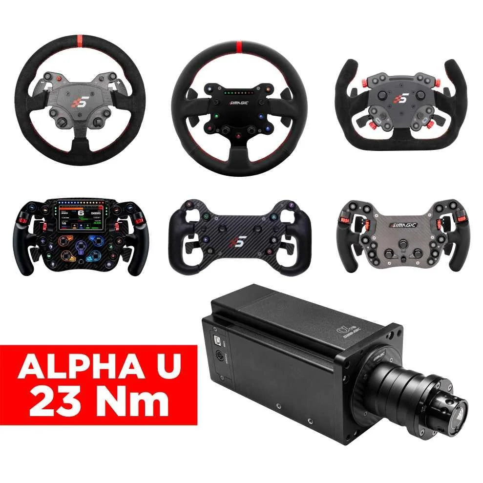 SIMAGIC DIRECT DRIVE ALPHA U - 23 Nm Configuratorfor Sim Racing