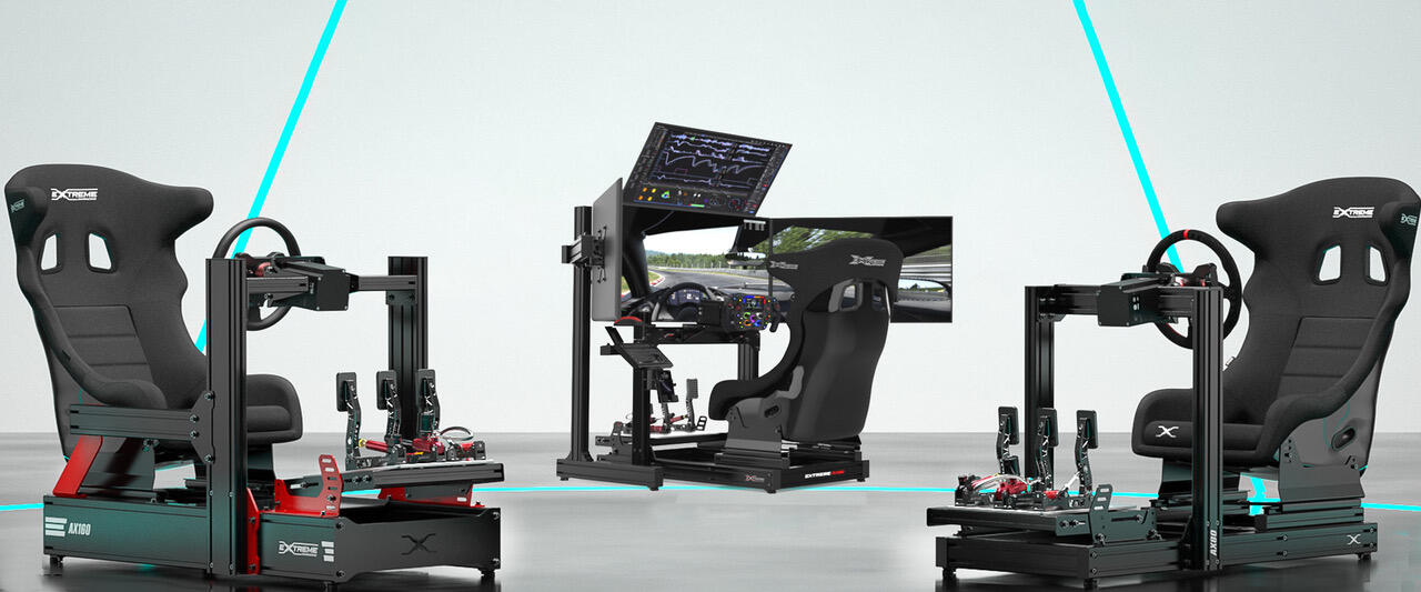 THE SIGNATURE ALLUMINUM RIG Discover the AX80 & AX160: The Ultimate Sim Racing Experience