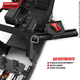ARTICULATED KEYBOARD AND MOUSE TRAY FOR CHASSIS 4.0 Extreme Simracing