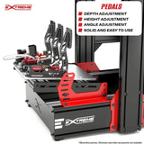 AX160 reinforced adjustable pedal platform for high-force sim racing pedals