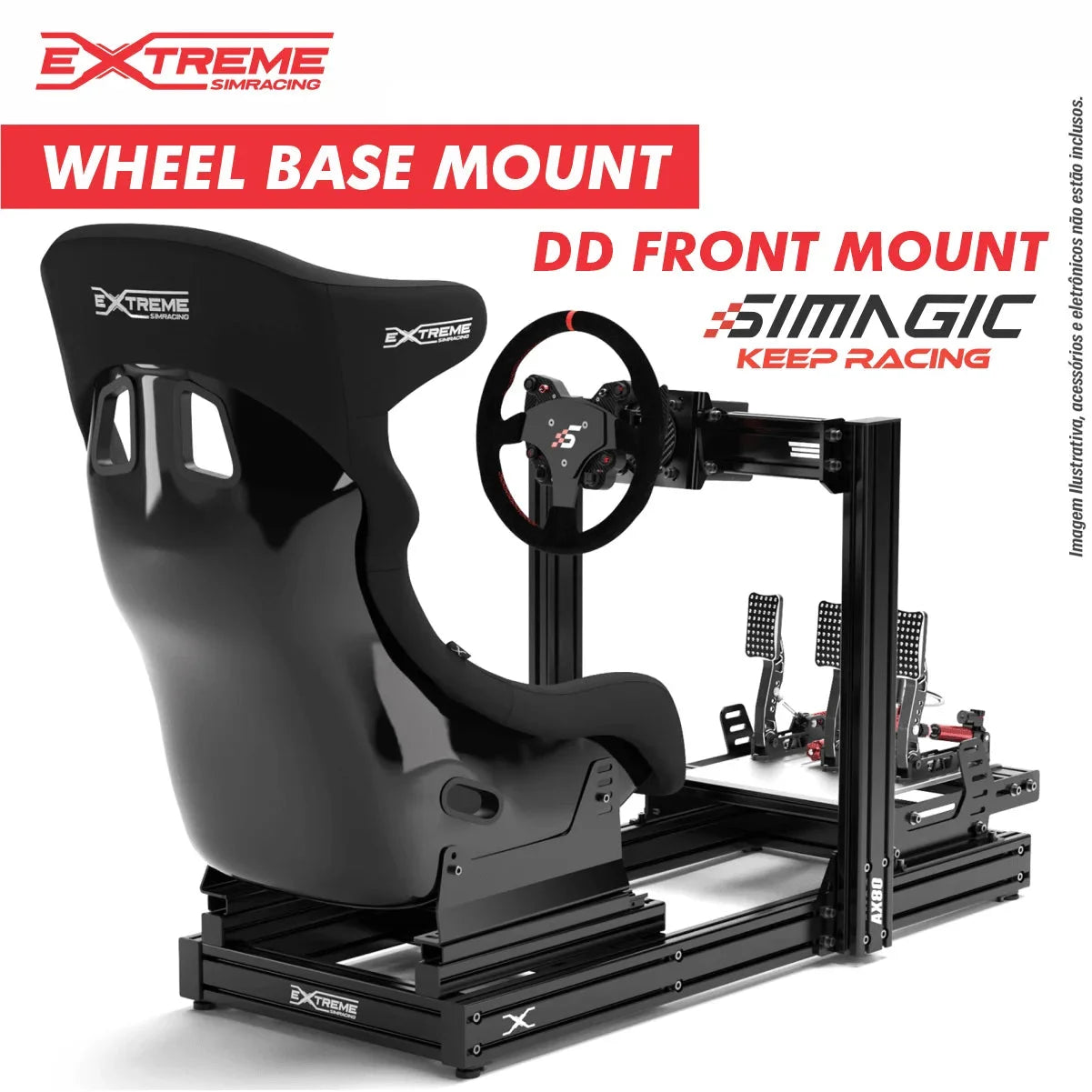 FRONTAL WHEEL BASE MOUNT FOR AX80 AND AX160for Sim Racing FRONTAL WHEEL BASE MOUNT FOR AX80 AND AX160for Sim Racing