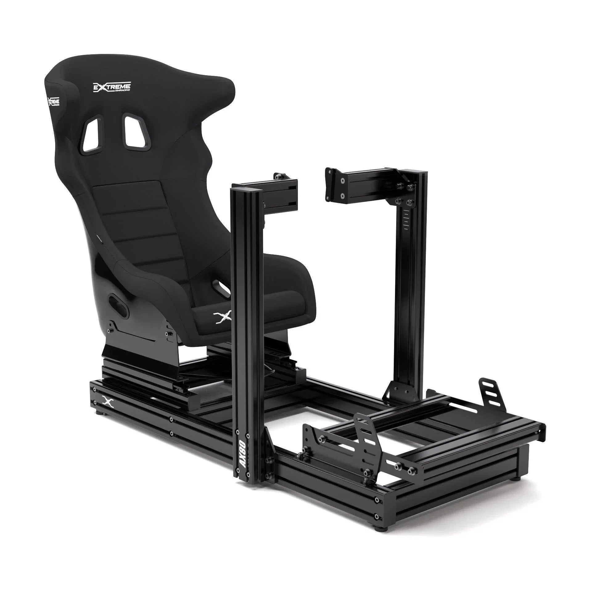 Mounting plates, bolts and assembly hardware included with the AX80 sim racing cockpit
