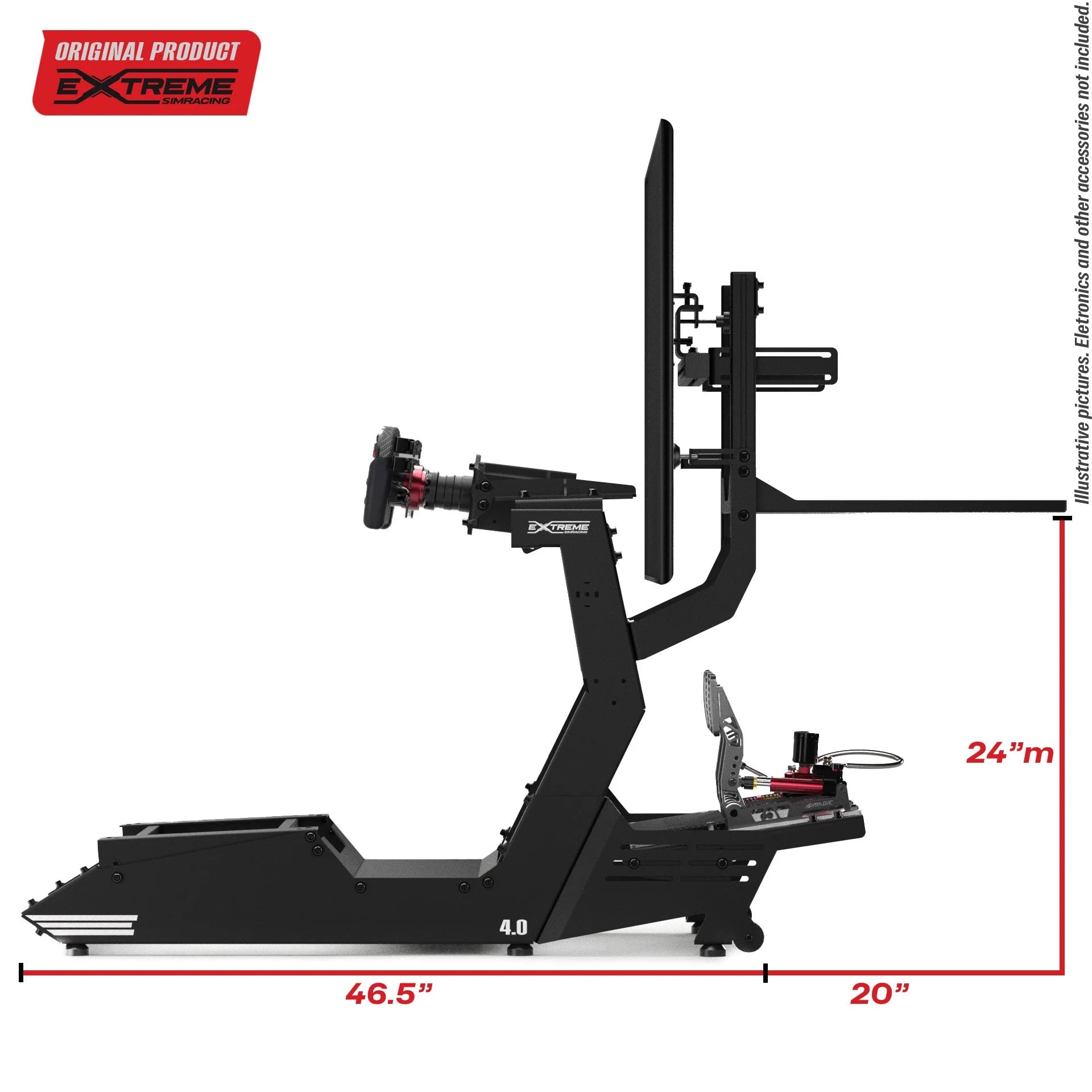 BACK TRAY PC/CONSOLE FOR CHASSIS 4.0 Extreme Simracing