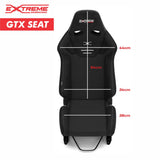 Extreme Simracing GTX racing seat dimensions