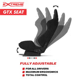 Extreme Simracing GTX racing seat recline adjustment