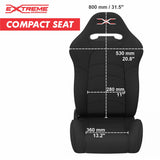 Extreme Simracing Compact racing seat dimensions