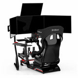 Chassis 3.0 complete sim racing setup with P1 seat and triple monitors