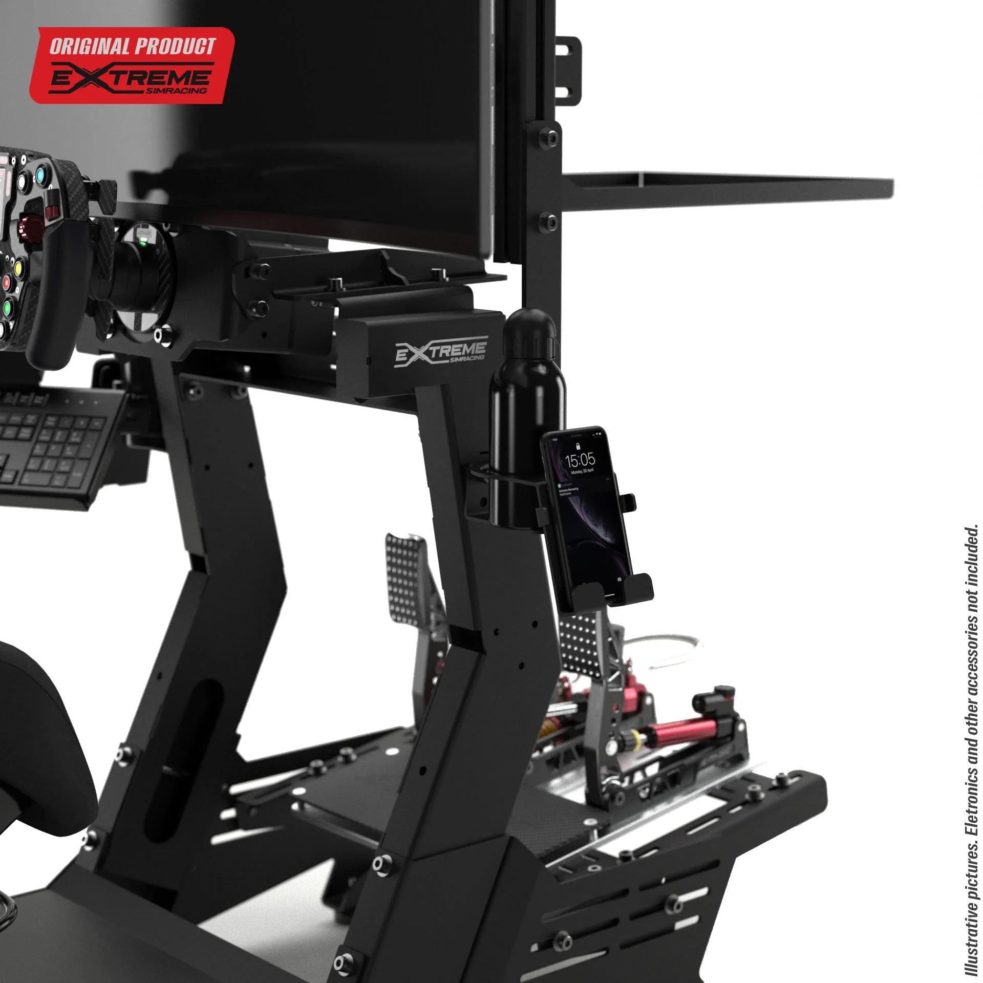 CUP AND MOBILE PHONE HOLDER FOR CHASSIS 4.0 Extreme Simracing