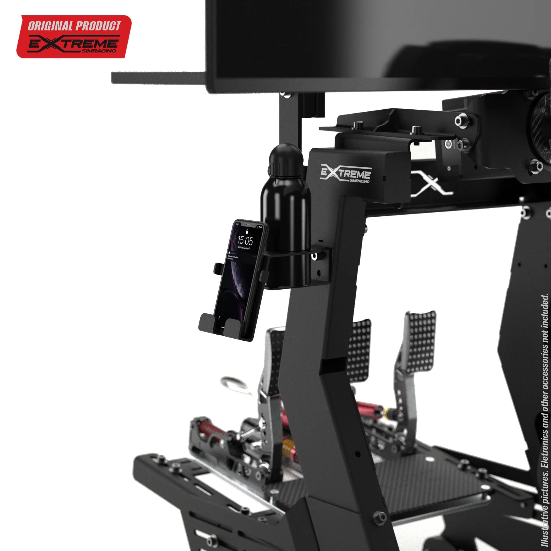 CUP AND MOBILE PHONE HOLDER FOR CHASSIS 4.0 Extreme Simracing