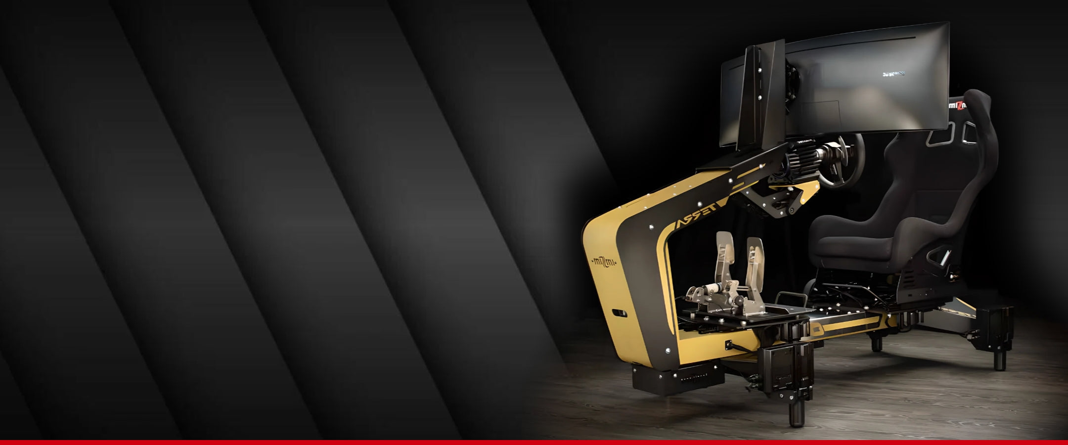 Extreme Simracing FX1 racing cockpit and free TV stand promotion for Black November 2025. Special offer valid until November 30.