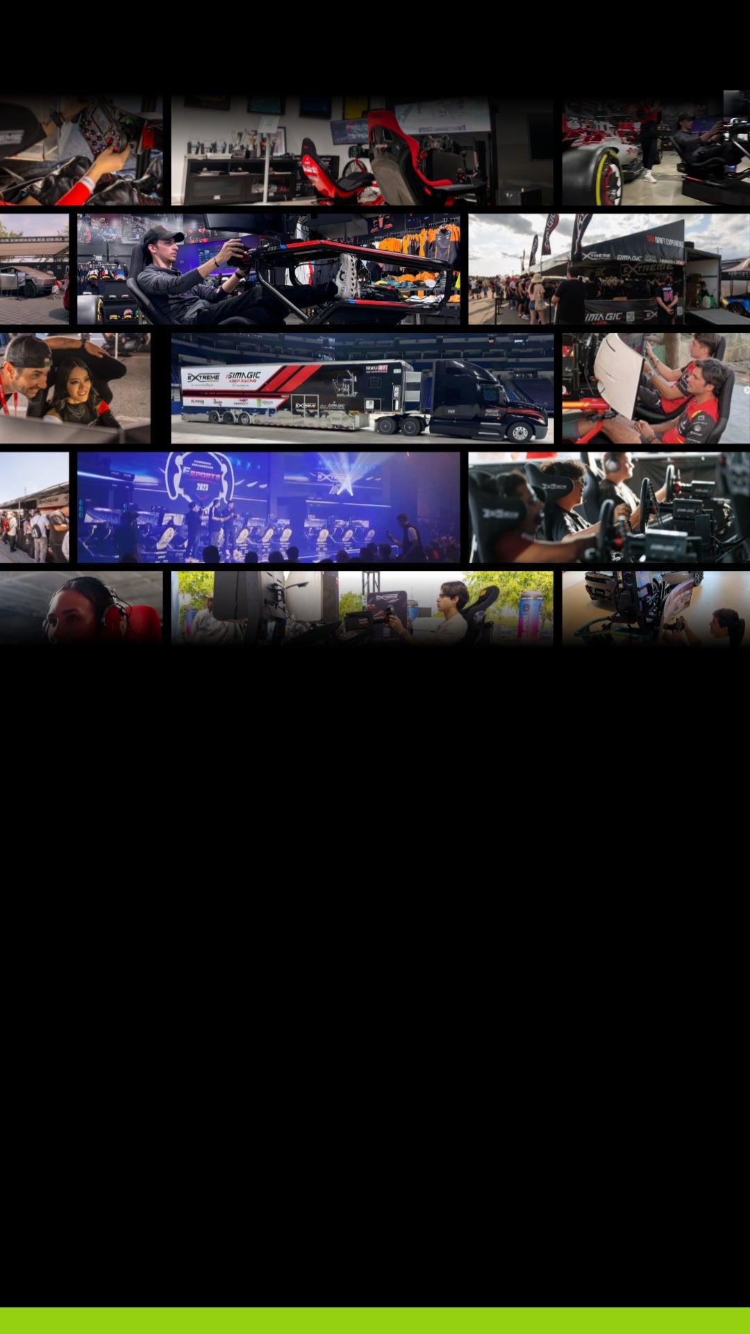 Extreme Simracing FX1 racing cockpit and free TV stand promotion for Black November 2025. Special offer valid until November 30.