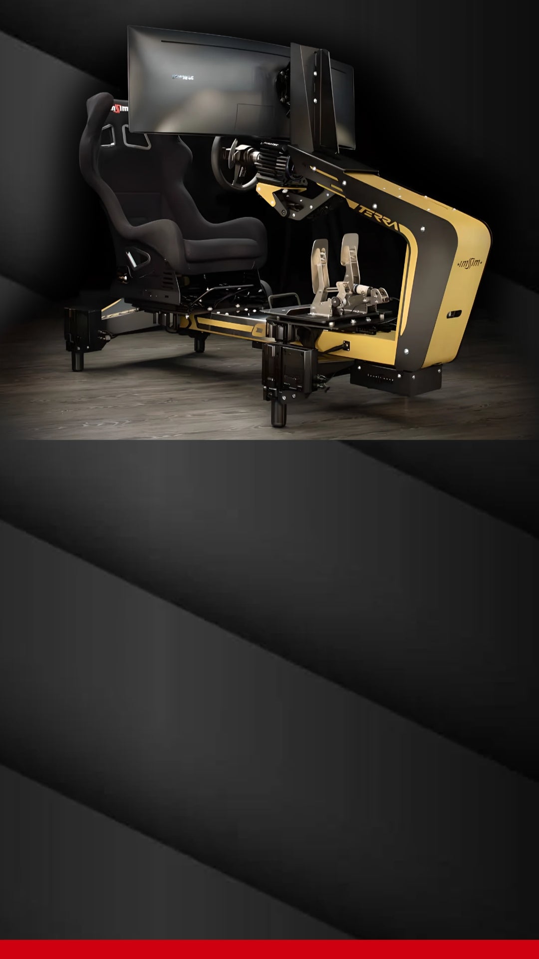 Extreme Simracing FX1 racing cockpit and free TV stand promotion for Black November 2025. Special offer valid until November 30.