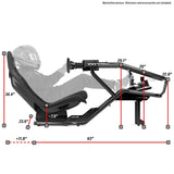 FX1 Formula sim racing cockpit dimensions and driving position