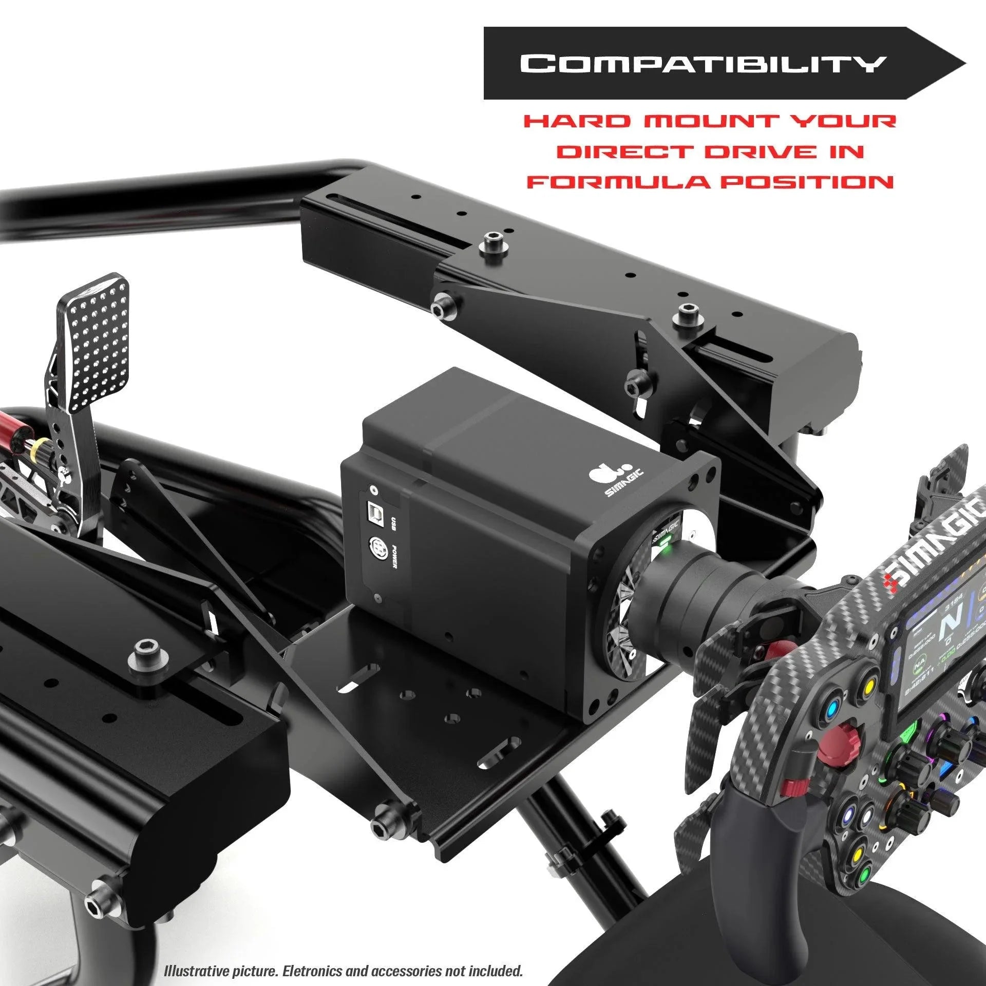 FX1 Direct Drive wheel base mount and adjustment system