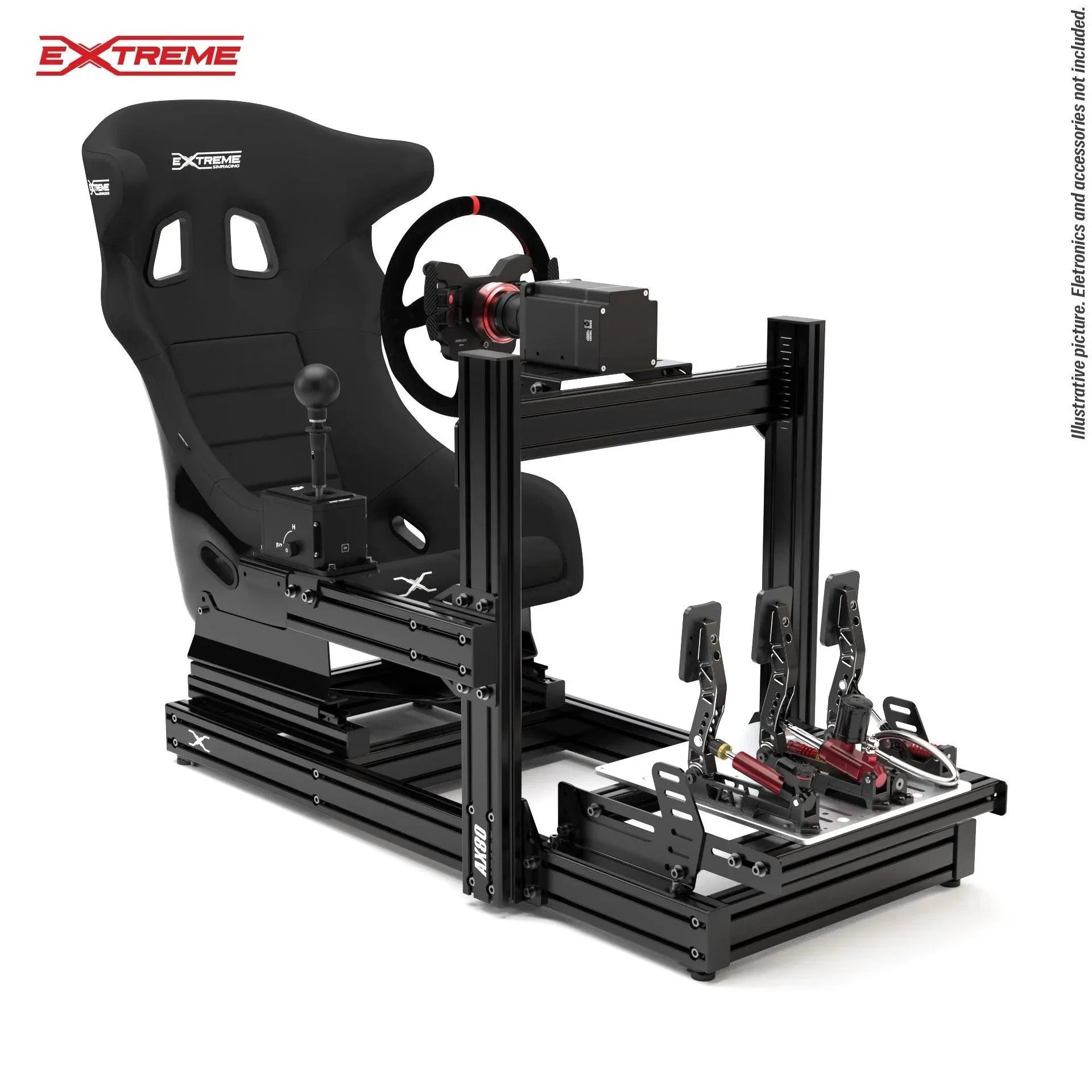 GEAR SHIFTER MOUNT FOR AX80 OR ANY ALUMINUM CHASSIS 80X40 - Extreme Simracing