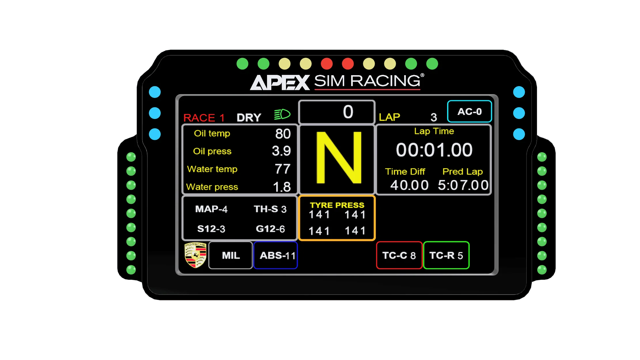 GT3R DDU Sim Racing Display Apex Sim Racing