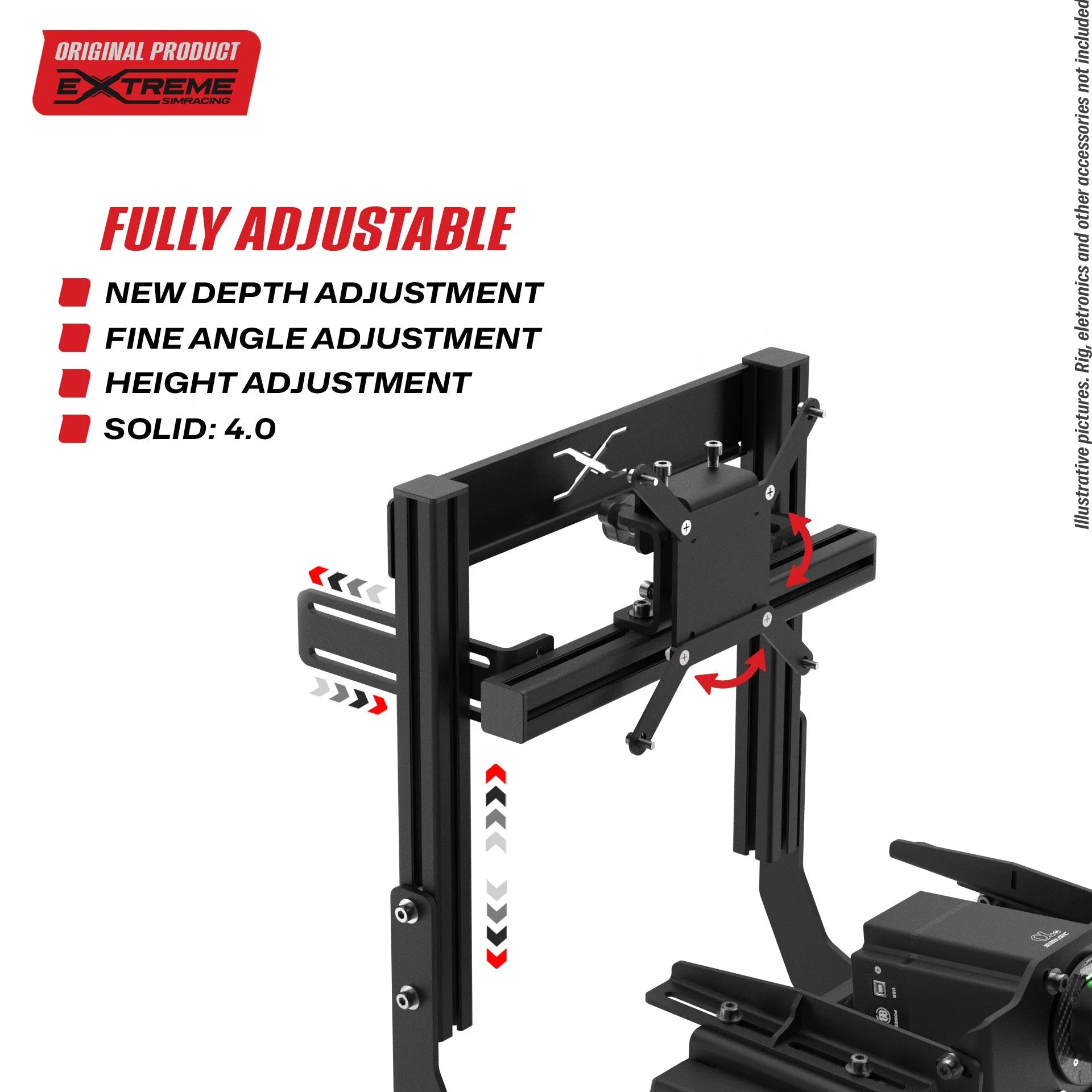 INTEGRATED TV STAND FOR CHASSIS 4.0 Extreme Simracing