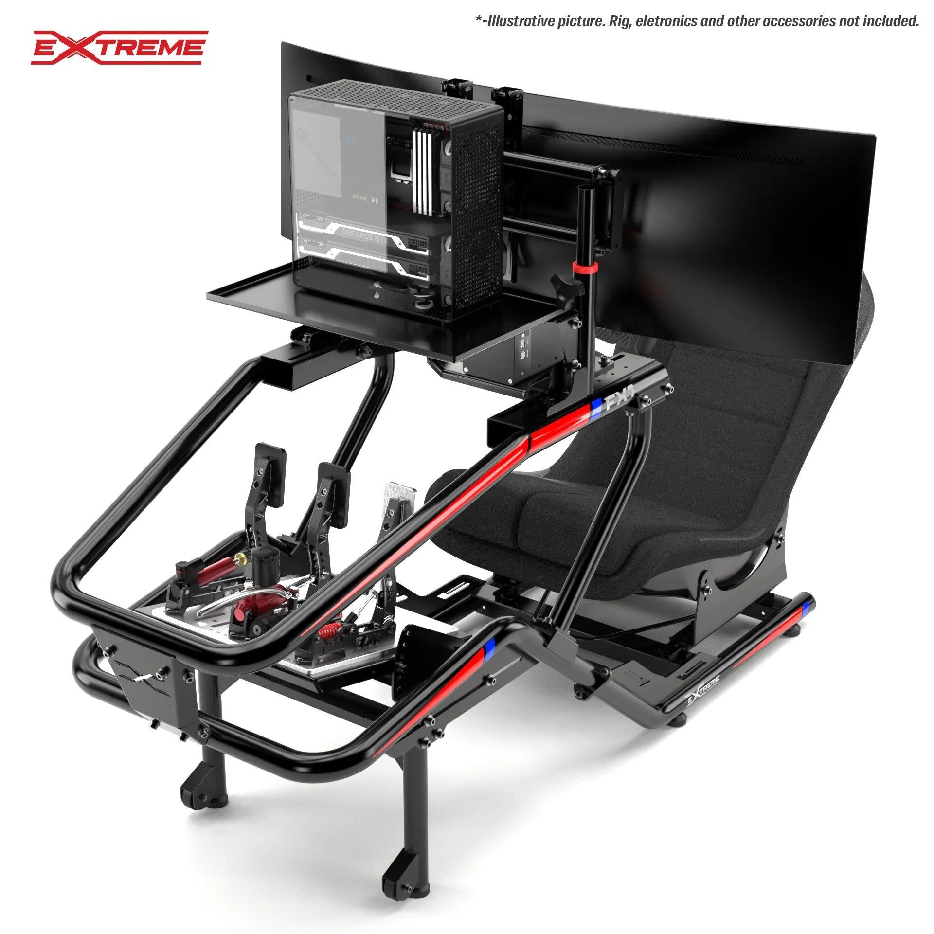 Game chair with online tv mount