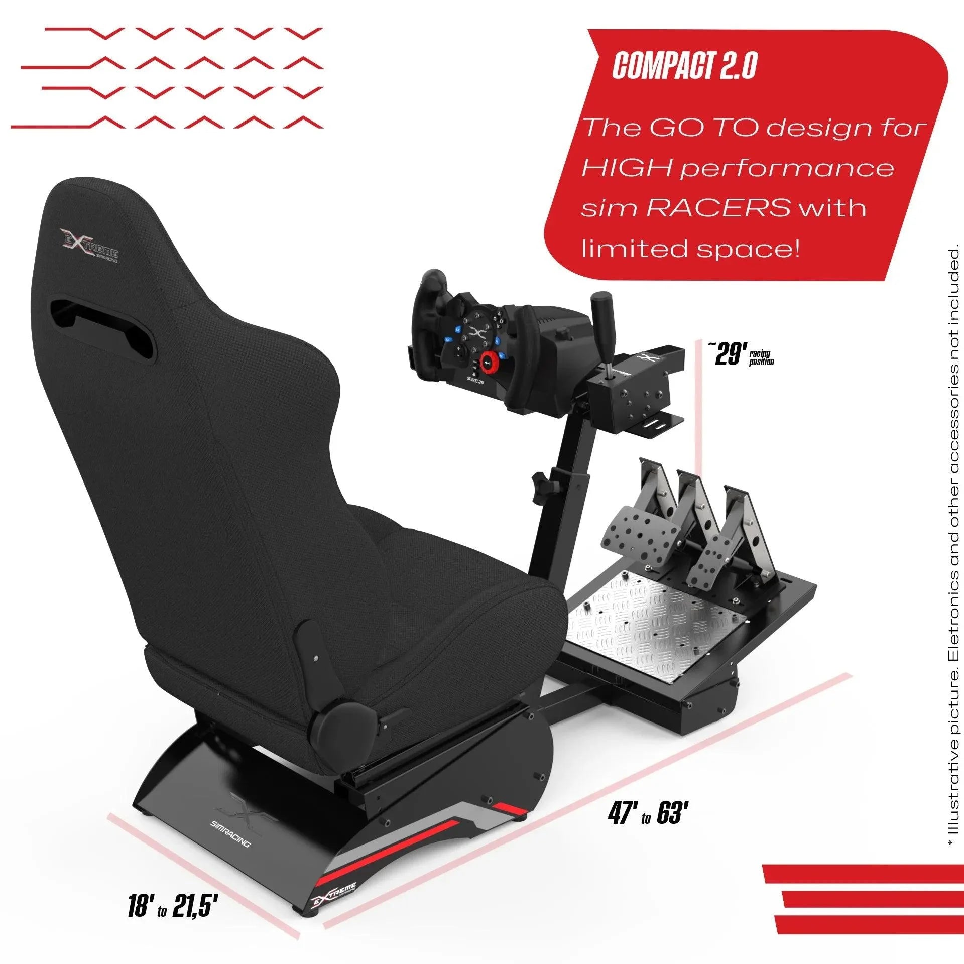 SIM RACING COCKPIT COMPACT 2.0 - Extreme Simracing
