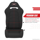 Compact 2.0 integrated premium reclining seat dimensions