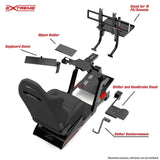 SIM RACING COCKPIT XT PREMIUM LITE 3.0 FULL ACCESSORIES - Extreme Simracing