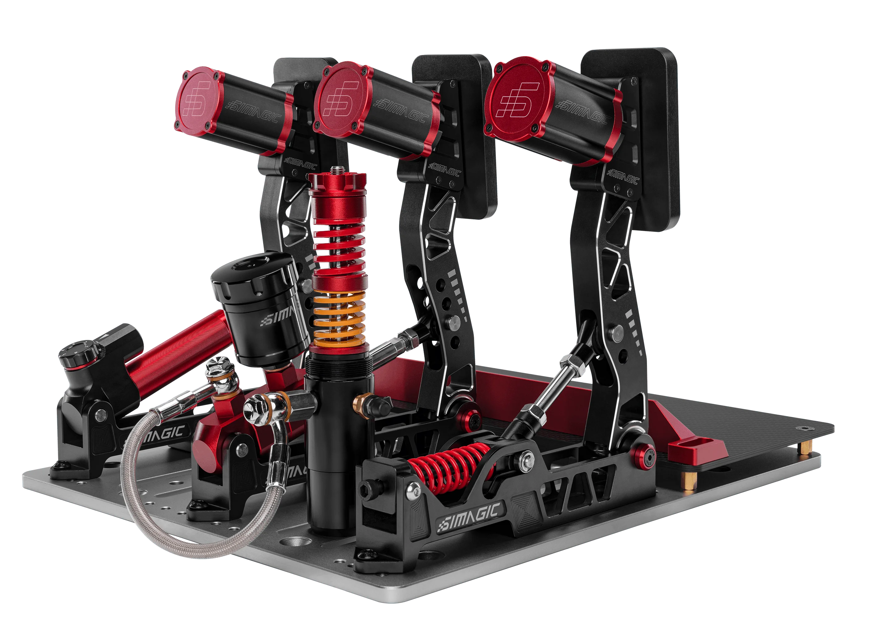 SIMAGIC P2000-100KG.振動システム レースシミュレーター Simagic P2000 3-Pedal Set - 100kg Sensor | Ricmotech