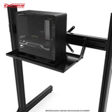 UNIVERSAL PC/DESKTOP REAR TRAY FOR TV STANDS IN ALUMINUM PROFILE - Extreme Simracing