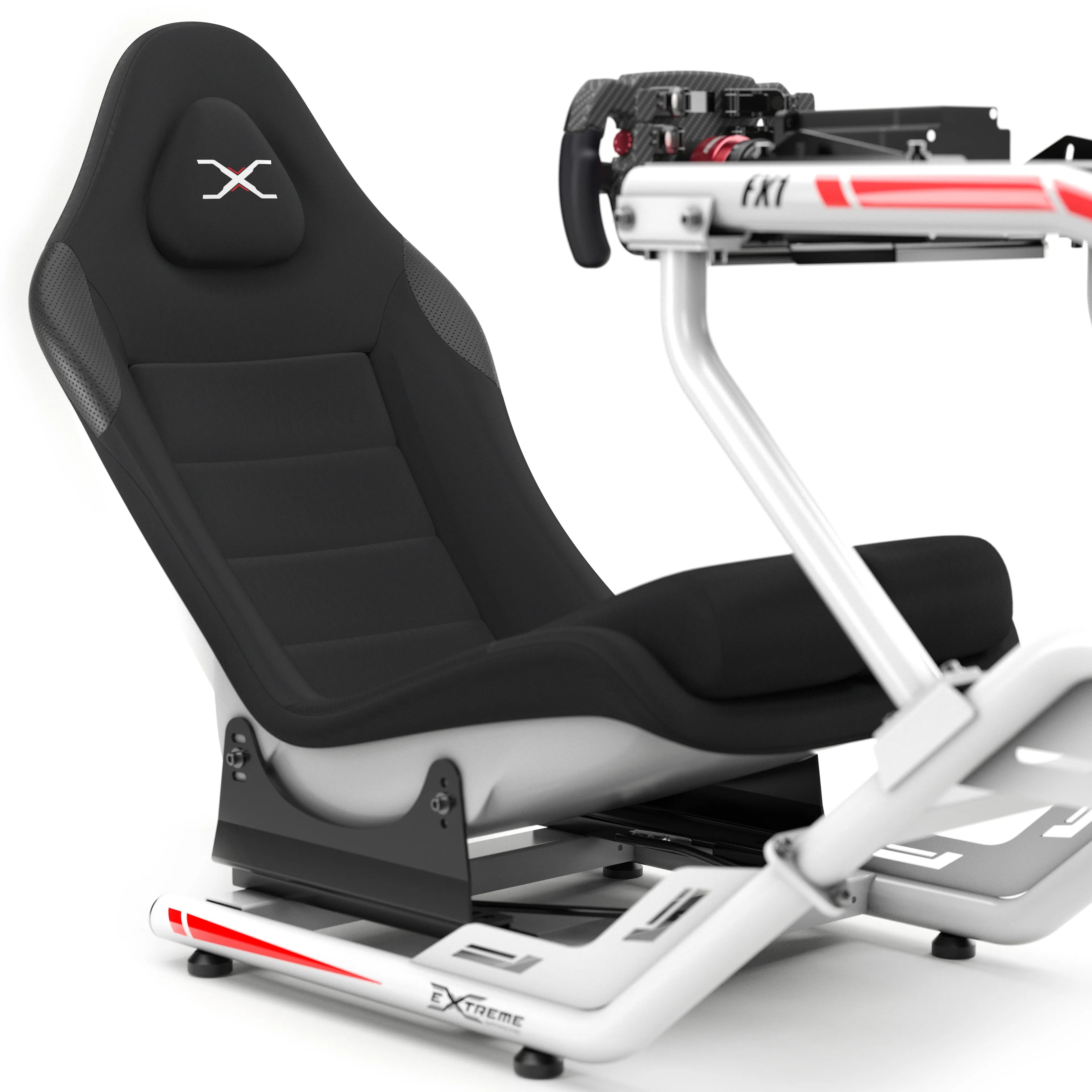 • Immersion and Comfort: Designed for maximum comfort during extended racing sessions. • Authentic Formula Position: Replicates the genuine seating position of a Formula car for a realistic racing experience. • Exclusive Design: Unique design by Extreme Simracing, combining style and functionality.