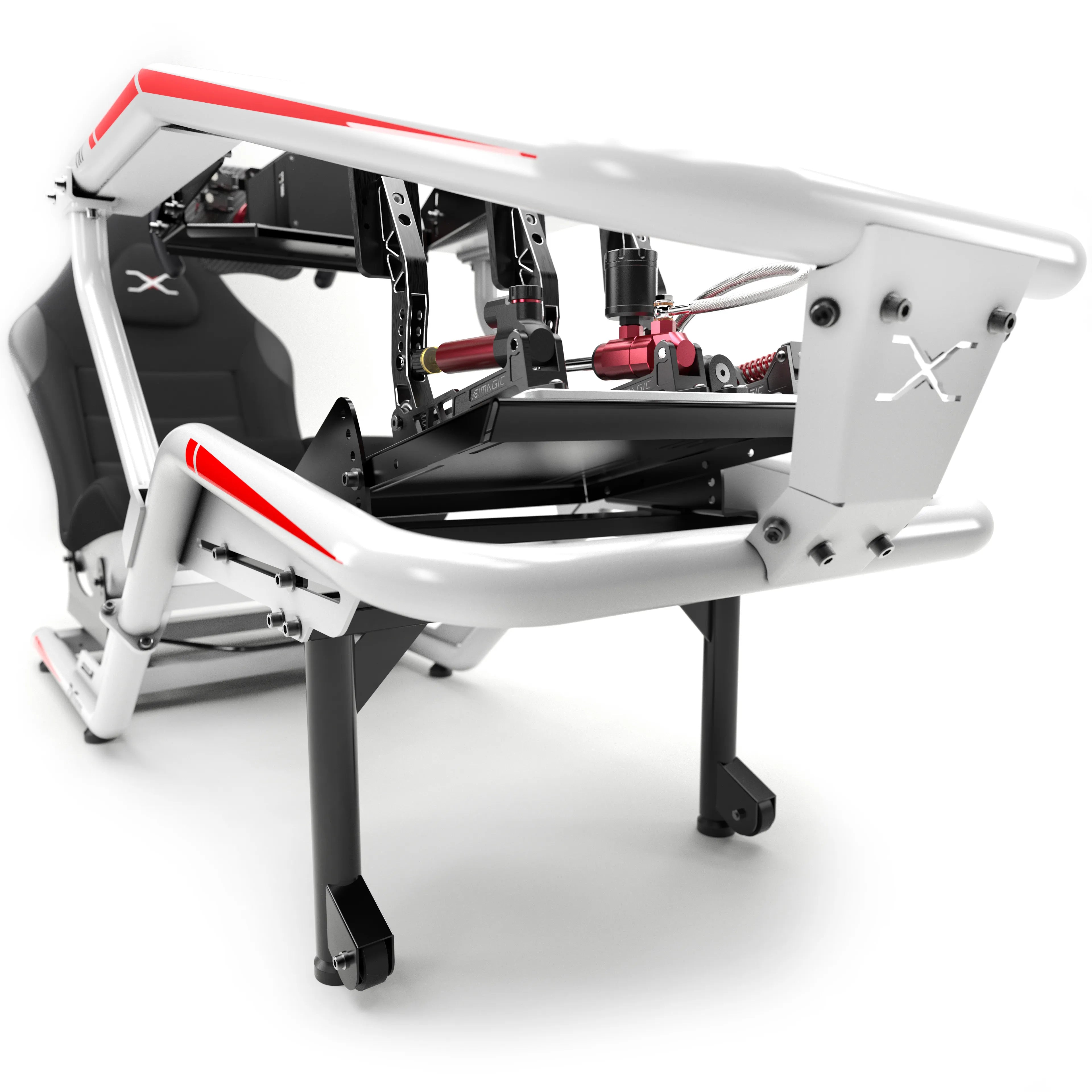 • Wheels for Easy Movement: Effortlessly transport your equipment with our durable, smooth-rolling wheels.
 

• Rubberized Leveling Foot: Achieve perfect stability and balance with our adjustable rubberized leveling foot.