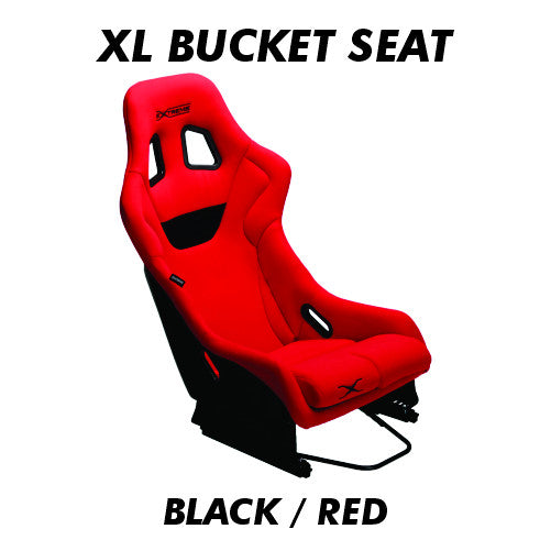 XL Bucket Seat Black/Red (+$499)