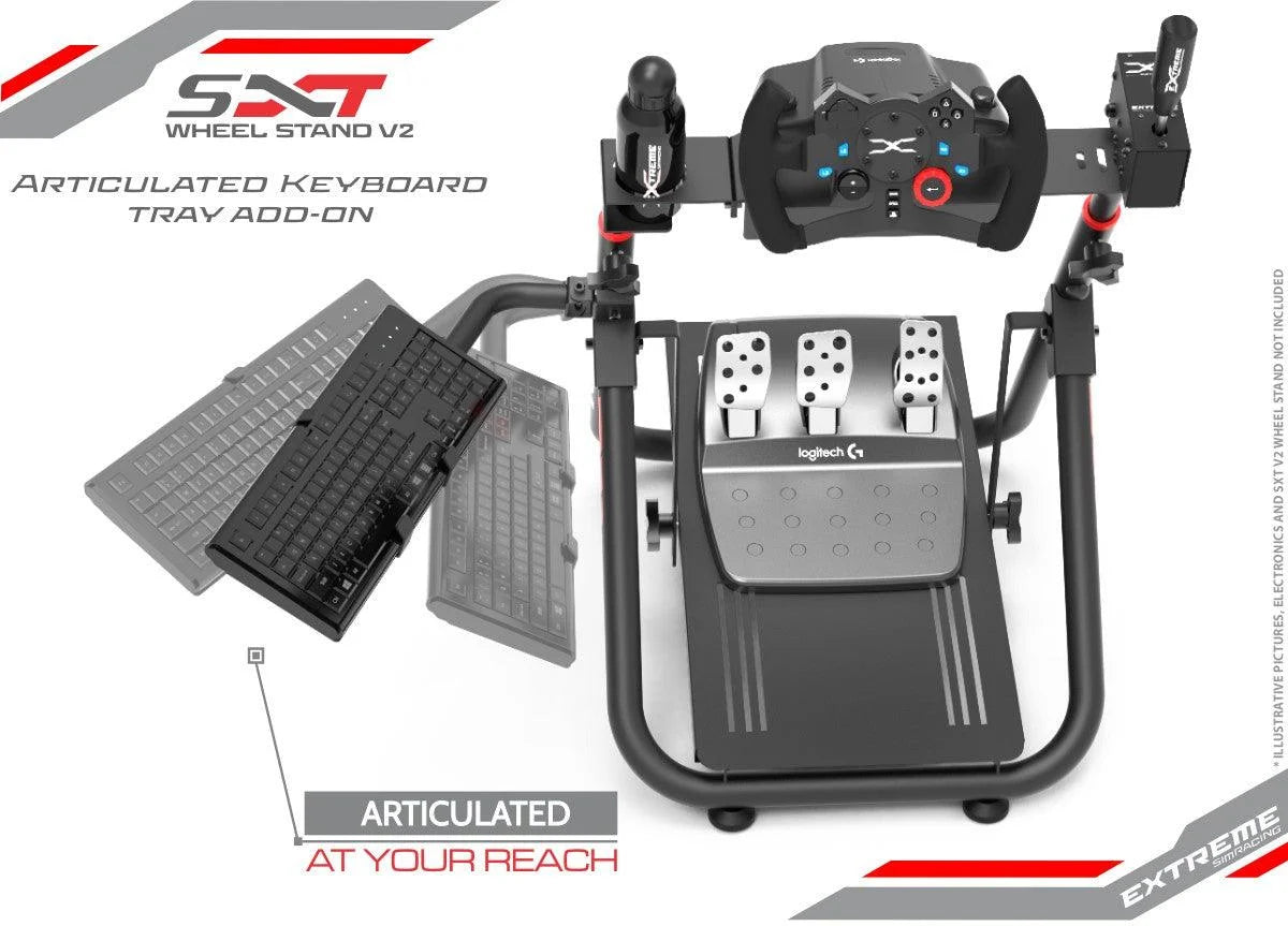 ARTICULATED KEYBOARD TRAY - FITS SXT V2 MODEL - Extreme Simracing