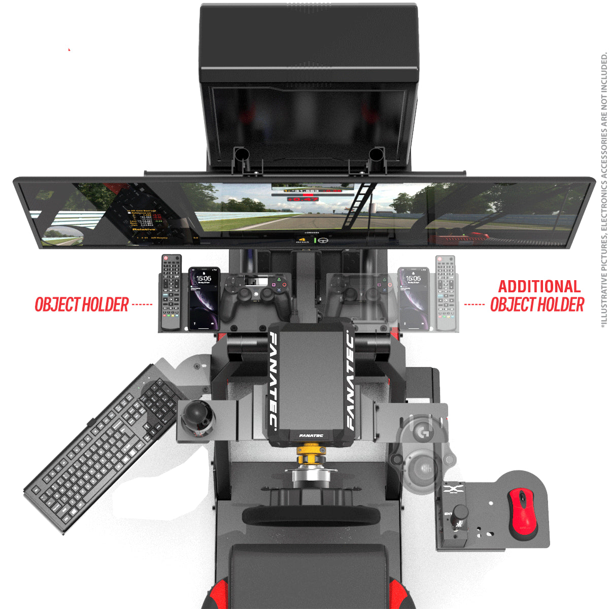 EXTRA OBJECT HOLDER FOR VIRTUAL EXPERIENCE 3.0 / P1 3.0 / CHASSIS 3.0 / XT PREMIUM 3.0 - Extreme Simracing