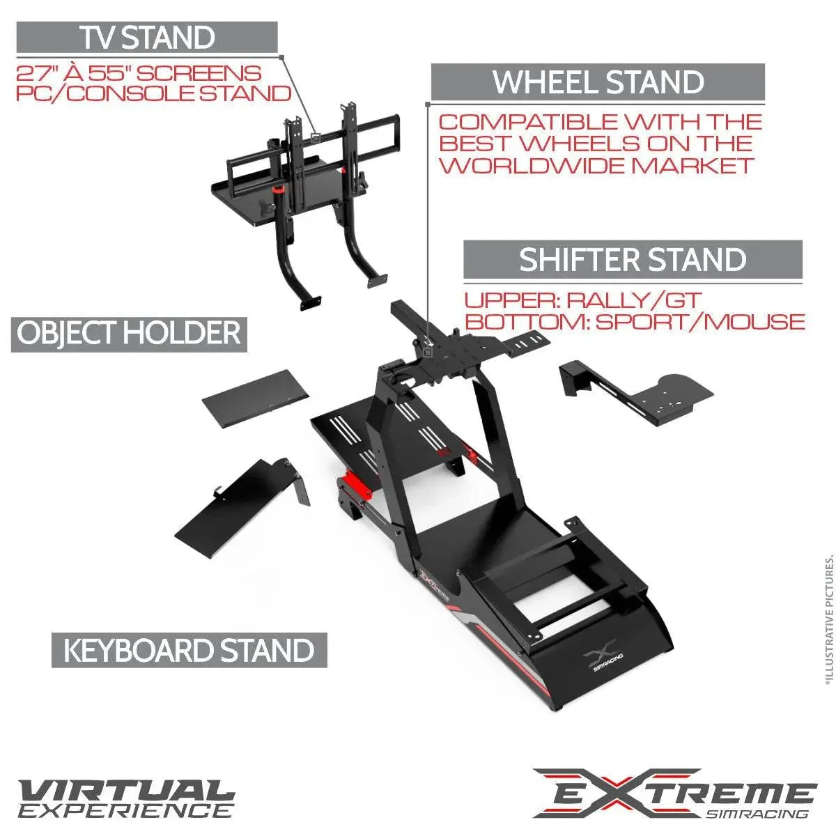 EXTREME SIM RACING CHASSIS 3.0 - FULL OF ACCESSORIES - Extreme Simracing