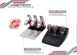 INVERTED PEDALS - LOGITECH G25, G27, G29 G920 AND G923 UPGRADE - Extreme Simracing