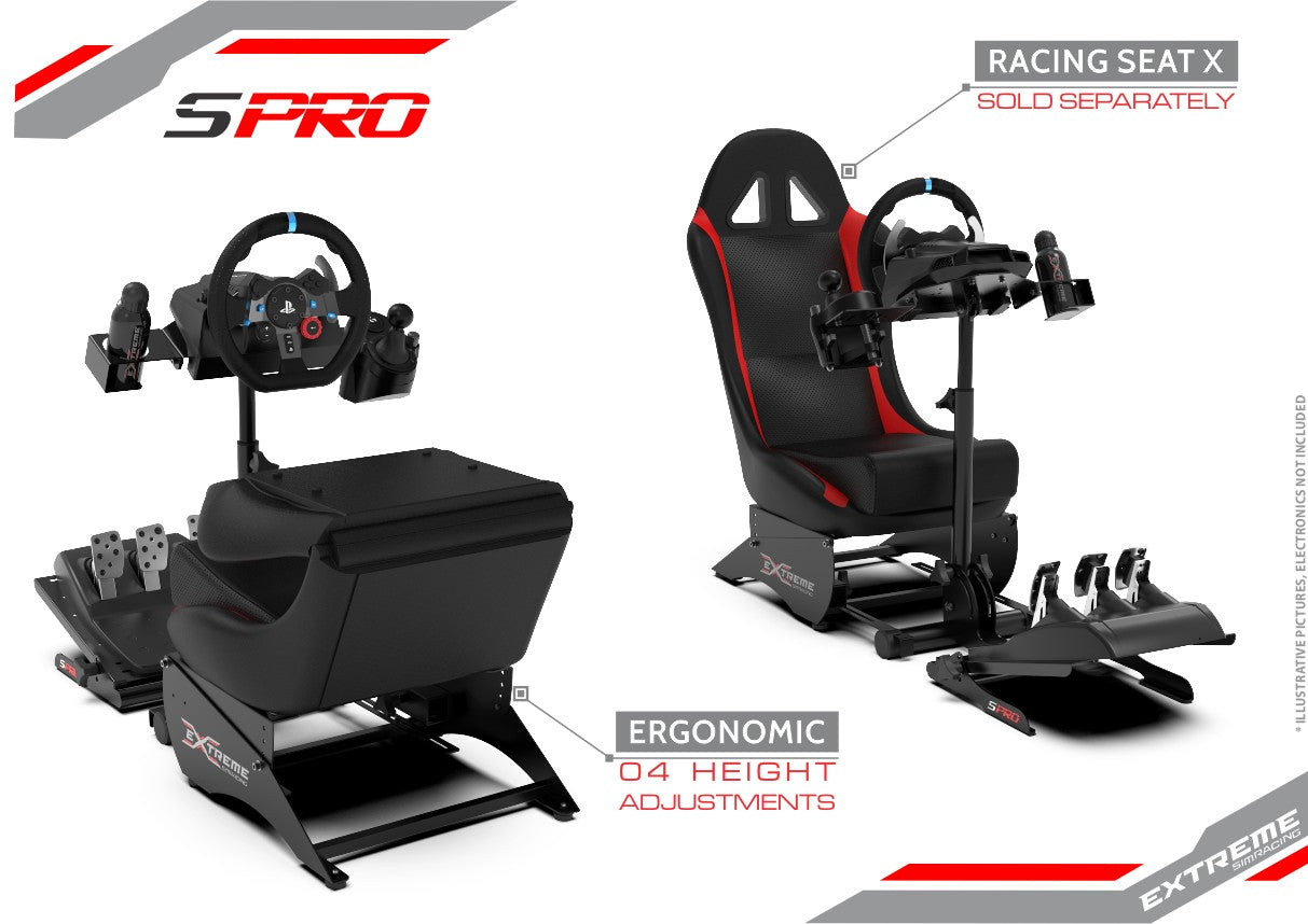 WHEEL STAND S PRO BLACK EDITION - Extreme Simracing