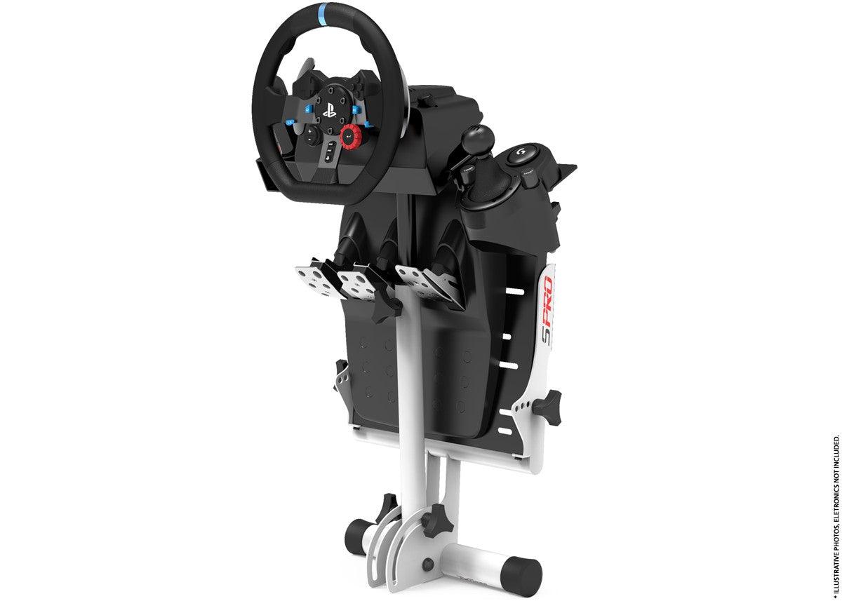 WHEEL STAND WHITE EDITION SPRO - Extreme Simracing