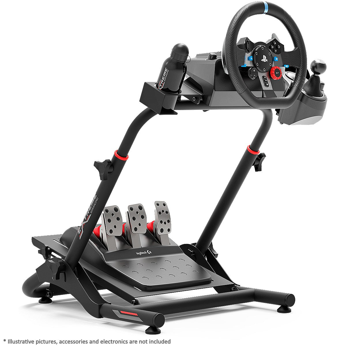  Extreme Sim Racing Wheel Stand Cockpit SGT Racing Simulator -  Nardo Gray Edition For Logitech G25, G27, G29, G920, G923 Thrustmaster and  Fanatec - WHEEL LOCKS INCLUDED (Nardo Gray) : Video Games