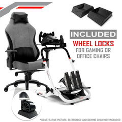 WHEEL STAND SGT WHITE EDITION (WHEEL LOCKS INCLUDED)