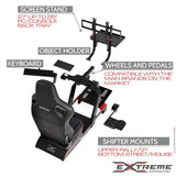 SIM RACING COCKPIT XT PREMIUM 3.0 FULL ACCESSORIES - Extreme Simracing