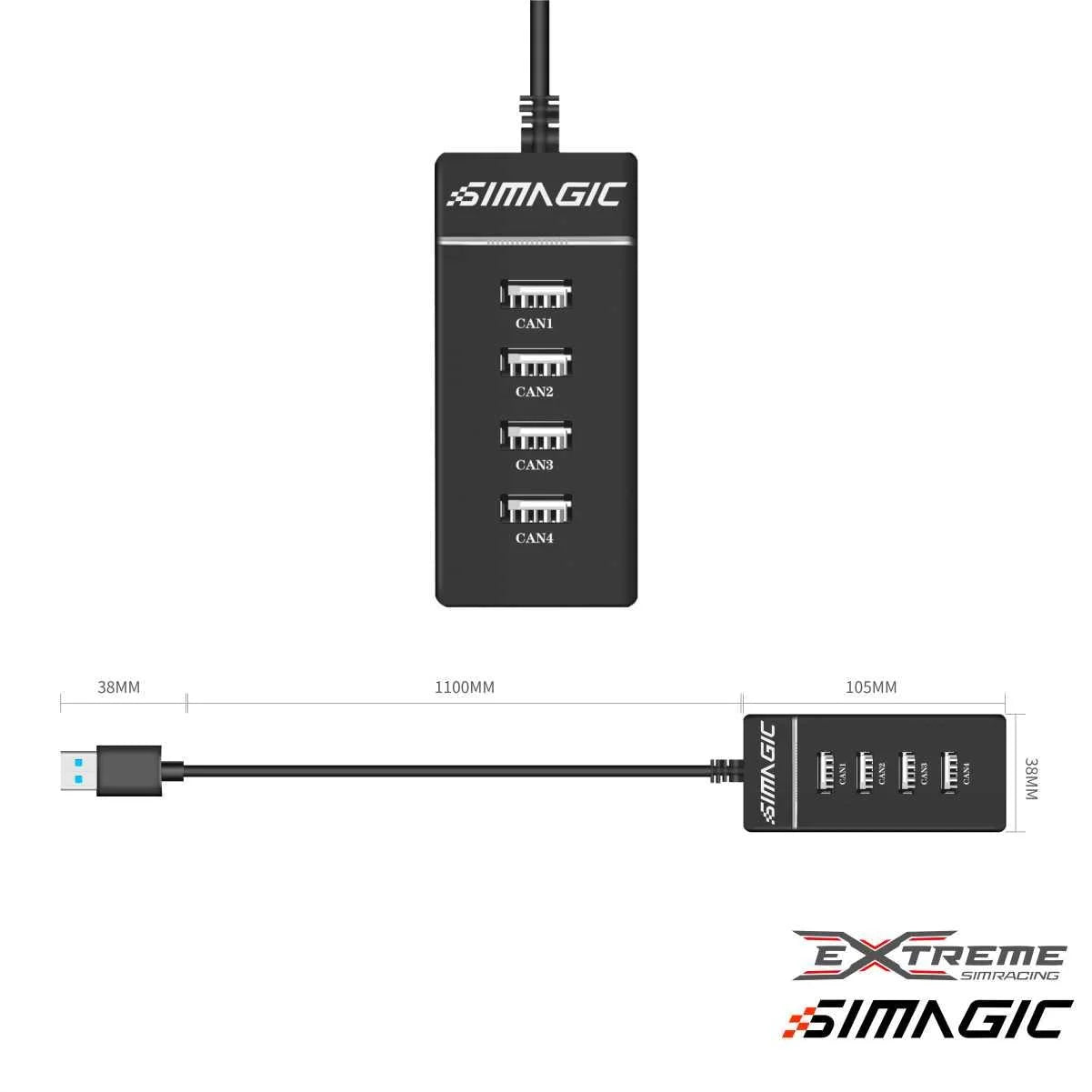 SIMAGIC WHEELBASE USB EXTENDER - Extreme Simracing