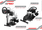 WHEEL STAND BLACK EDITION SPRO - Extreme Simracing