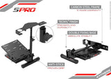 WHEEL STAND BLACK EDITION SPRO - Extreme Simracing